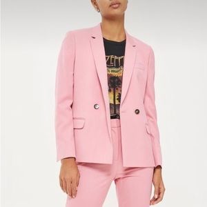 Topshop berry pink blazer